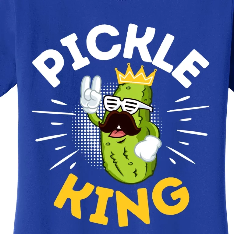 Funny Pickle Dad King Vegetable Fathers' Day Gardener Lover Gift Women's T-Shirt