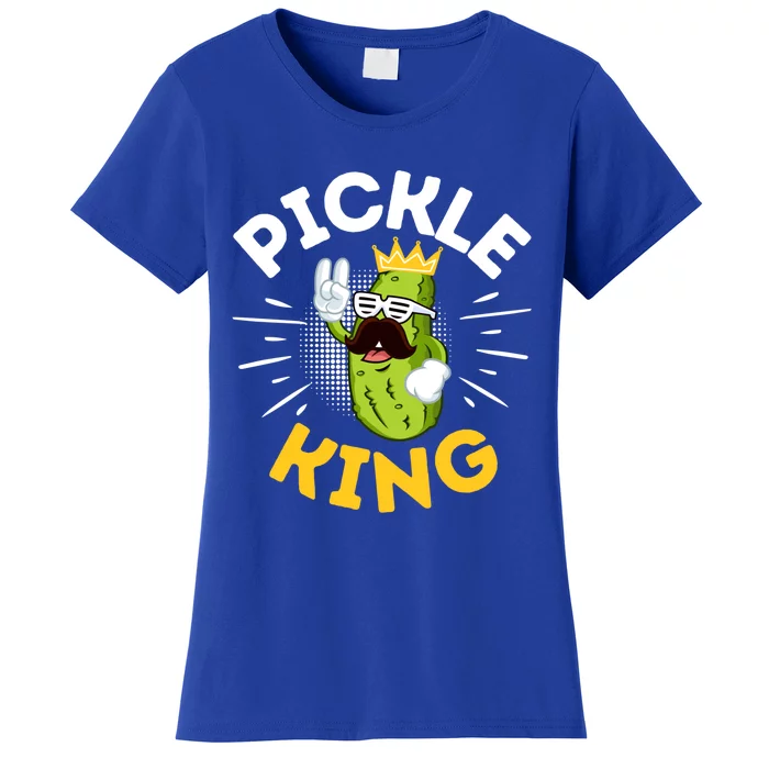 Funny Pickle Dad King Vegetable Fathers' Day Gardener Lover Gift Women's T-Shirt