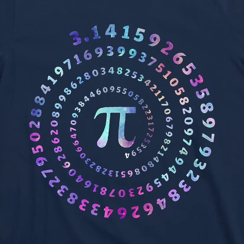 Funny Pi Day Spiral Pi Math Tee For Pi Day T-Shirt