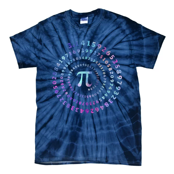 Funny Pi Day Spiral Pi Math Tee For Pi Day Tie-Dye T-Shirt