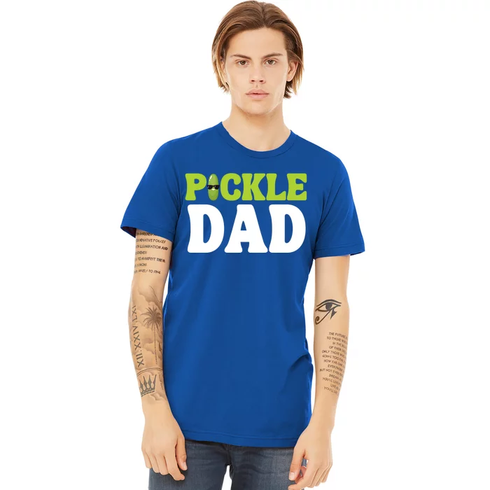 Funny Pickle Dad Vegetable Fathers' Day Gardener Lover Gift Premium T-Shirt