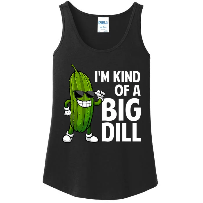 Funny Pickle Design Big Dill Pickle Lover Ladies Essential Tank