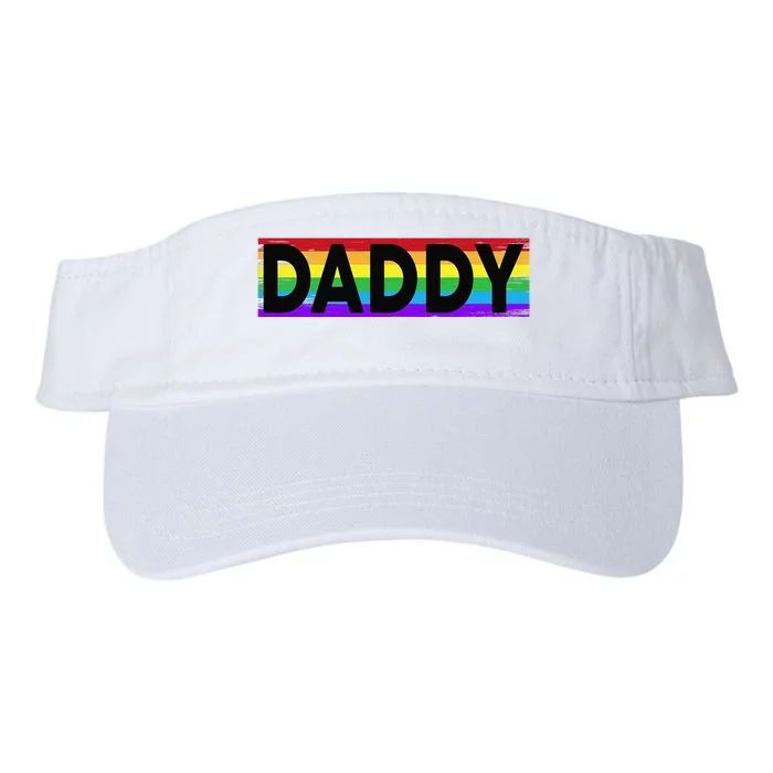 Funny Pride Daddy Proud Gay Lesbian LGBT Gift Father's Day Valucap Bio-Washed Visor