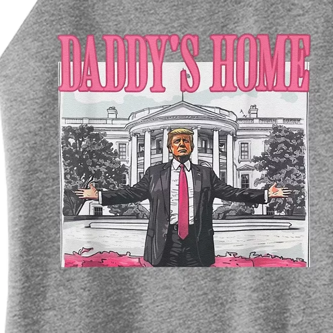 Funny Pink Donald Trump Daddys Home DaddyS 2024 Women’s Perfect Tri Rocker Tank