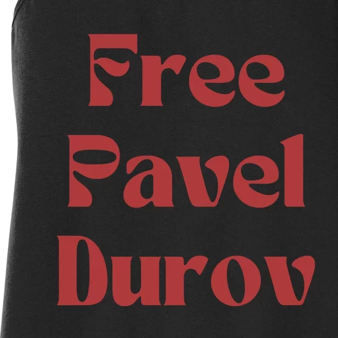 Free Pavel Durov Women's Racerback Tank