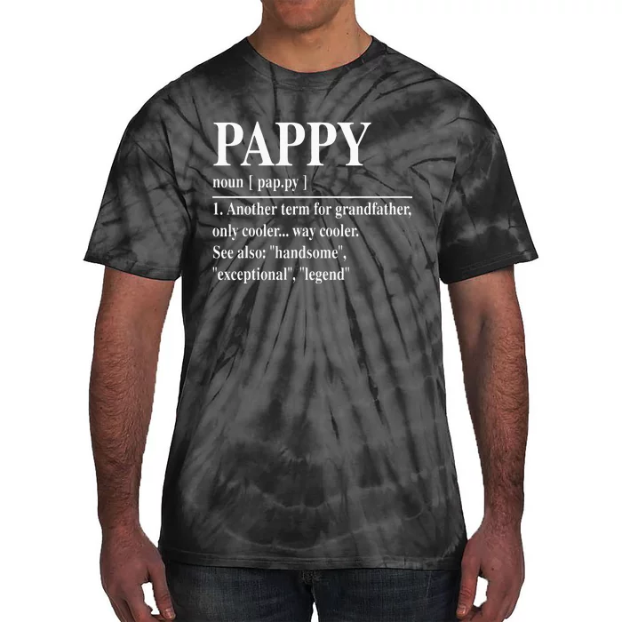 Funny Pappy Definitions Fathers Day Pappy Tie-Dye T-Shirt