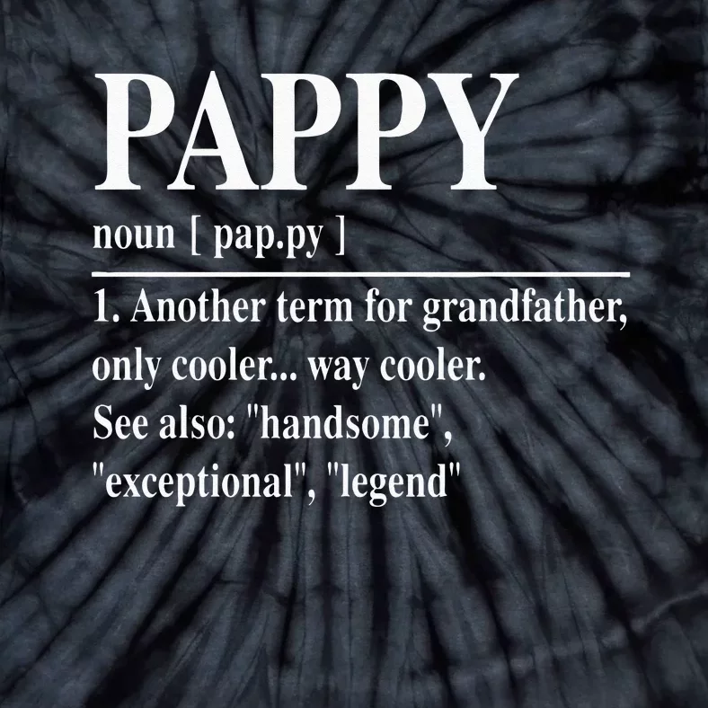 Funny Pappy Definitions Fathers Day Pappy Tie-Dye T-Shirt