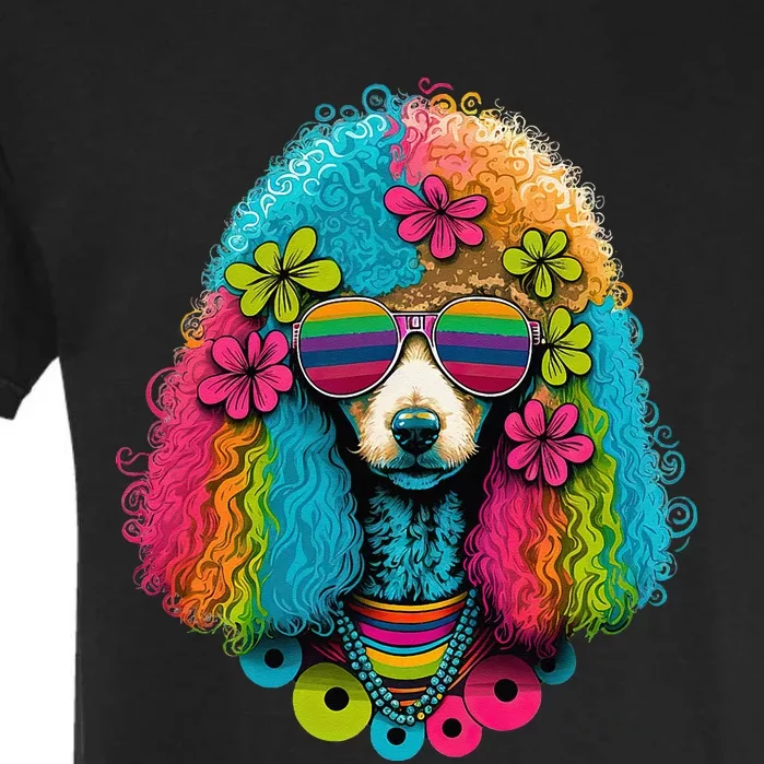 Funny Poodle Dog Miniature Poodle Toy Poodle Hippie Garment-Dyed Heavyweight T-Shirt