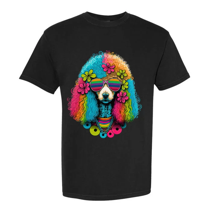 Funny Poodle Dog Miniature Poodle Toy Poodle Hippie Garment-Dyed Heavyweight T-Shirt