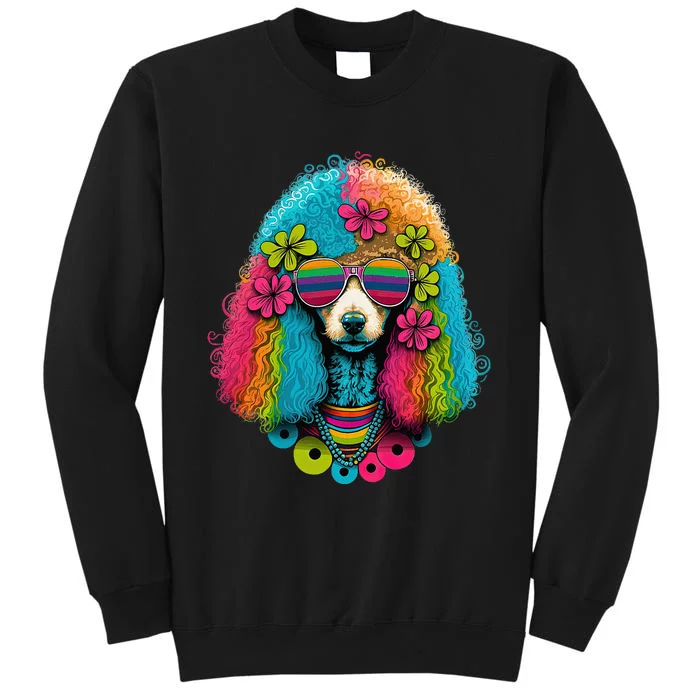 Funny Poodle Dog Miniature Poodle Toy Poodle Hippie Sweatshirt