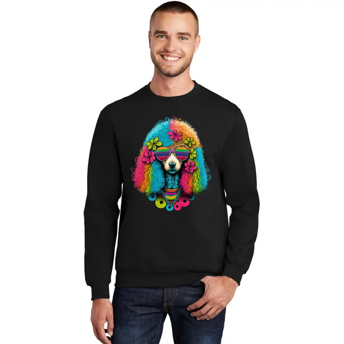 Funny Poodle Dog Miniature Poodle Toy Poodle Hippie Tall Sweatshirt