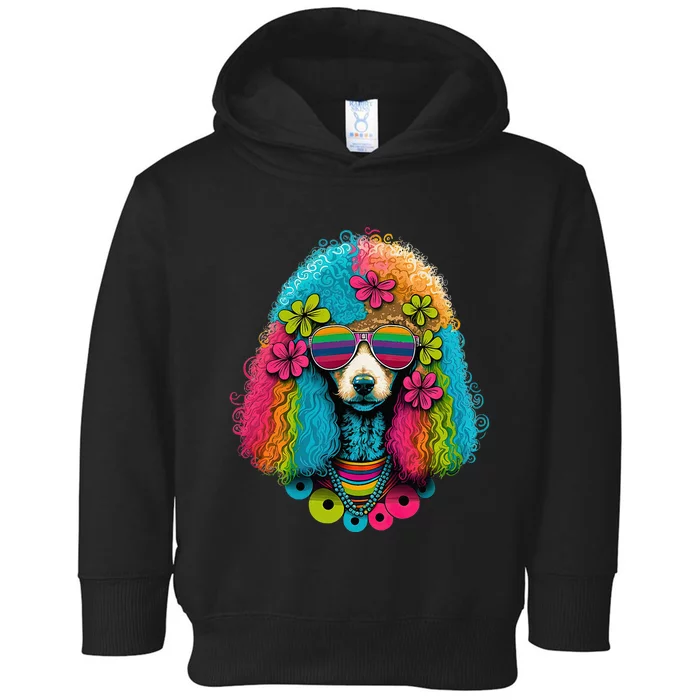 Funny Poodle Dog Miniature Poodle Toy Poodle Hippie Toddler Hoodie