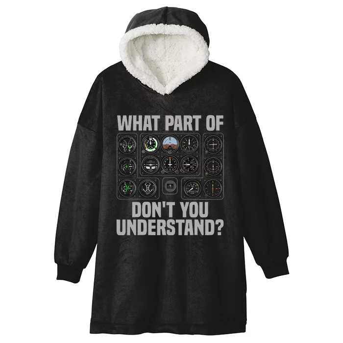 Funny Pilot Design For  Airplane Airline Pilot Hooded Wearable Blanket