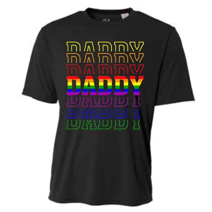 Funny Pride Daddy Proud Gay Lesbian LGBT Gift Father's Day Cooling Performance Crew T-Shirt