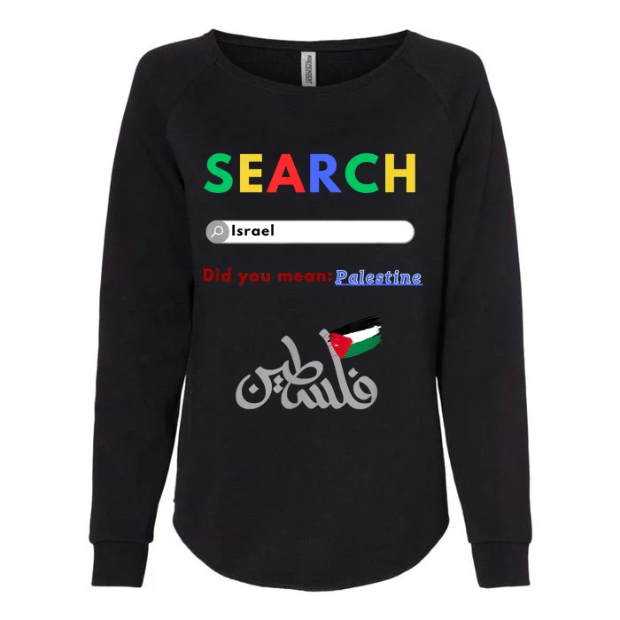 Free Palestine Did You Mean Palestine Womens California Wash Sweatshirt