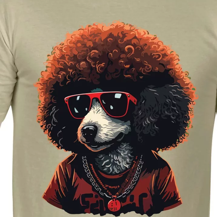 Funny Poodle Dog Miniature Poodle Toy Poodle Retro Sunset Comfort Colors T-Shirt