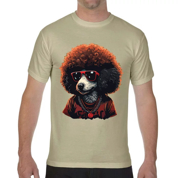 Funny Poodle Dog Miniature Poodle Toy Poodle Retro Sunset Comfort Colors T-Shirt