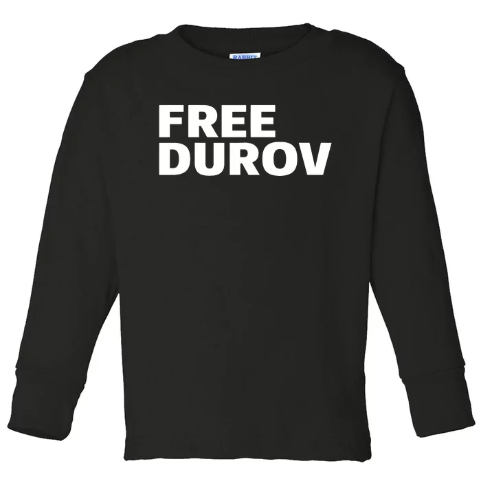 Free Pavel Durov Privacy Is Not A Crime Toddler Long Sleeve Shirt