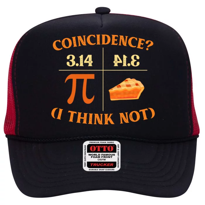 Funny Pi Day Match Teacher Geek Science Funny Gift High Crown Mesh Trucker Hat