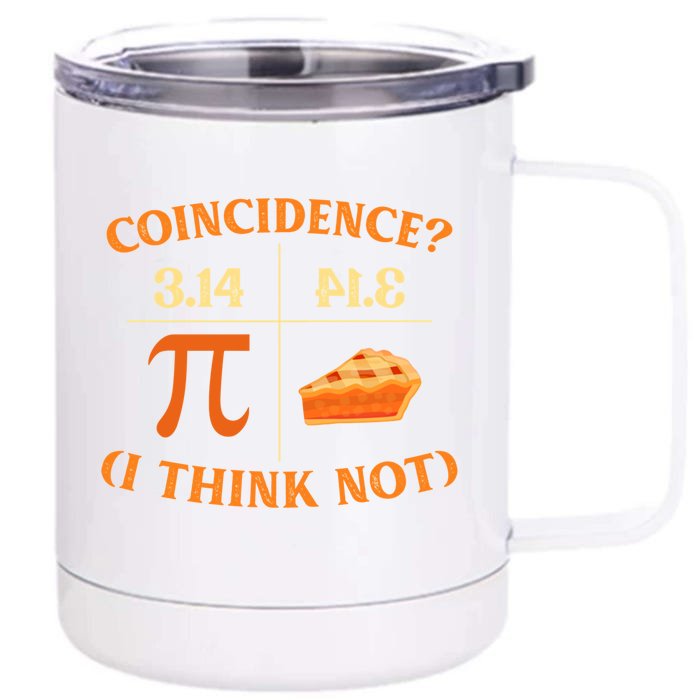 Funny Pi Day Match Teacher Geek Science Funny Gift Front & Back 12oz Stainless Steel Tumbler Cup