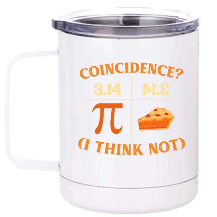 Funny Pi Day Match Teacher Geek Science Funny Gift Front & Back 12oz Stainless Steel Tumbler Cup