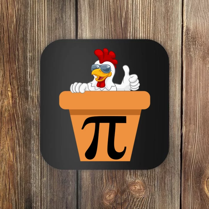 Funny Pi Day 2024 Chicken Pot Pi Day 3.14 Pi Math Day Coaster