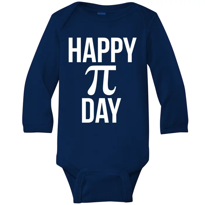 Funny Pi Day Quote For Math Teacher March 14th Happy Pi Day Funny Gift Baby Long Sleeve Bodysuit