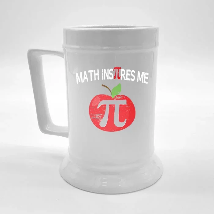 Funny Pi Day Symbol Math Nerds Tee Gift Front & Back Beer Stein