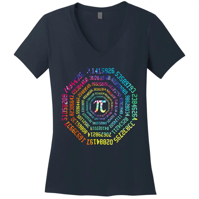 Funny Pi Day Pi Math Tee For Pi Day 3.14 Women's V-Neck T-Shirt