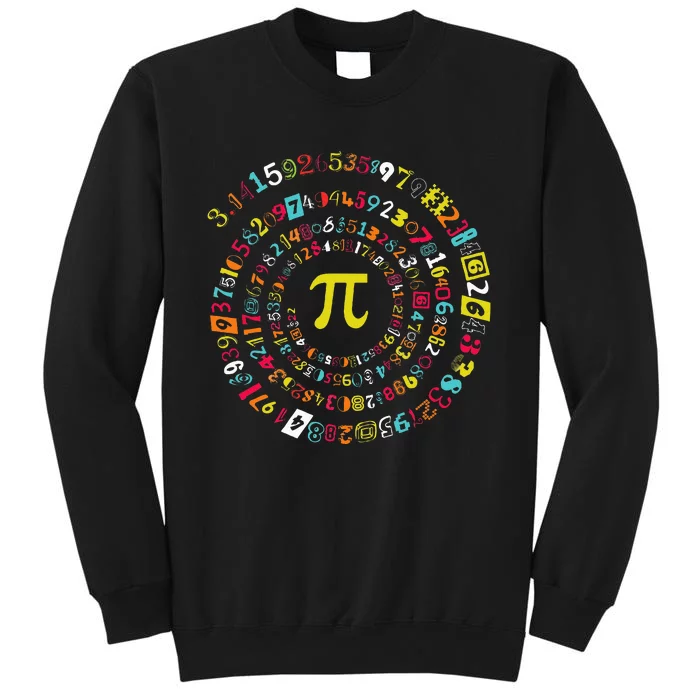 Funny Pi Day Spiral Pi Math For Pi Day 3.14 Sweatshirt