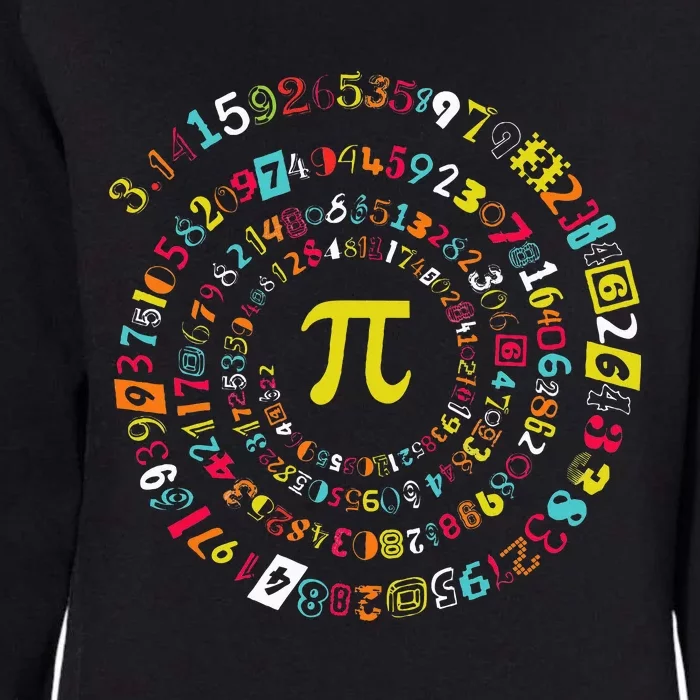 Funny Pi Day Spiral Pi Math For Pi Day 3.14 Womens California Wash Sweatshirt