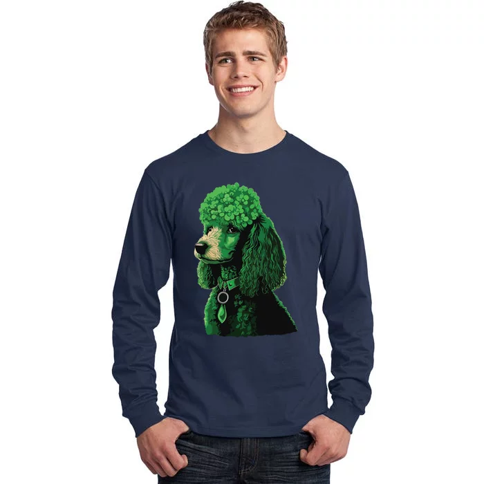 Funny Poodle Dog Miniature Poodle Toy Poodle St Patricks Tall Long Sleeve T-Shirt