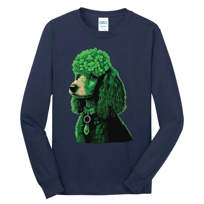 Funny Poodle Dog Miniature Poodle Toy Poodle St Patricks Tall Long Sleeve T-Shirt