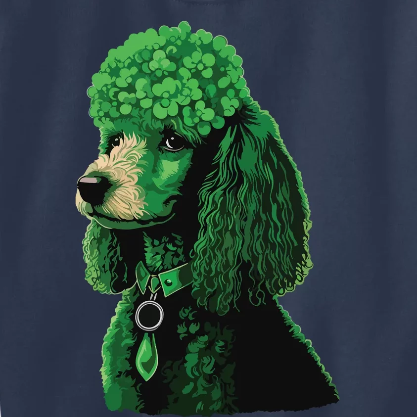 Funny Poodle Dog Miniature Poodle Toy Poodle St Patricks Kids Sweatshirt