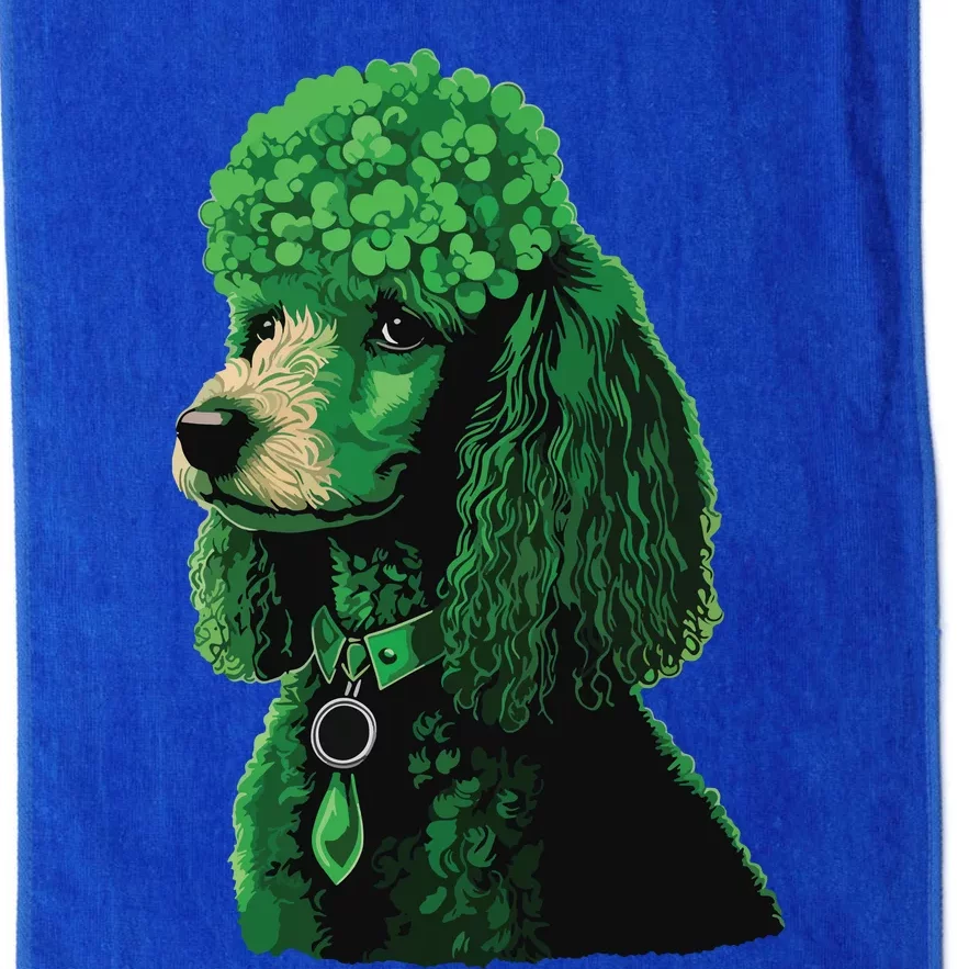 Funny Poodle Dog Miniature Poodle Toy Poodle St Patricks Platinum Collection Golf Towel