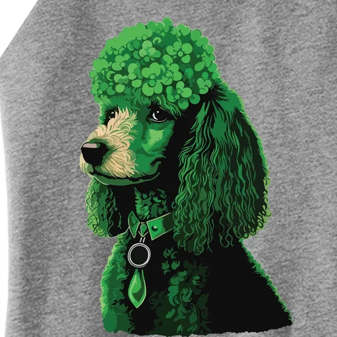 Funny Poodle Dog Miniature Poodle Toy Poodle St Patricks Women’s Perfect Tri Rocker Tank