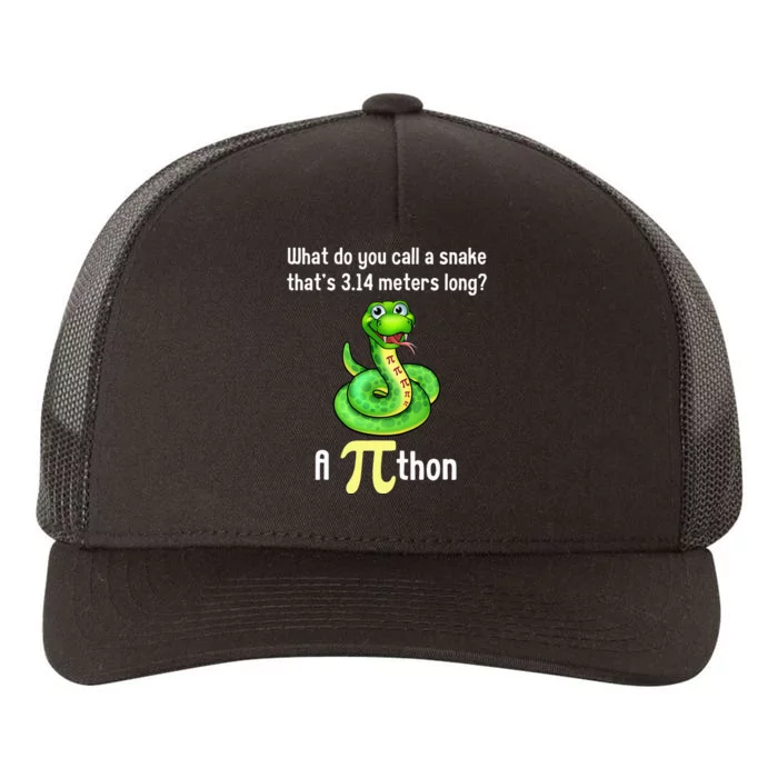 Funny Pi day Puns Pithon Math Teacher Jokes Yupoong Adult 5-Panel Trucker Hat