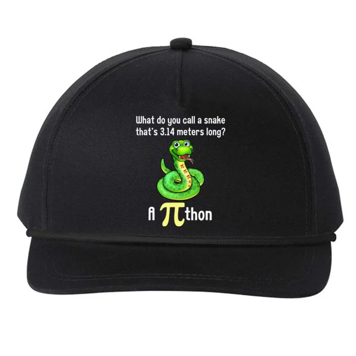 Funny Pi day Puns Pithon Math Teacher Jokes Snapback Five-Panel Rope Hat