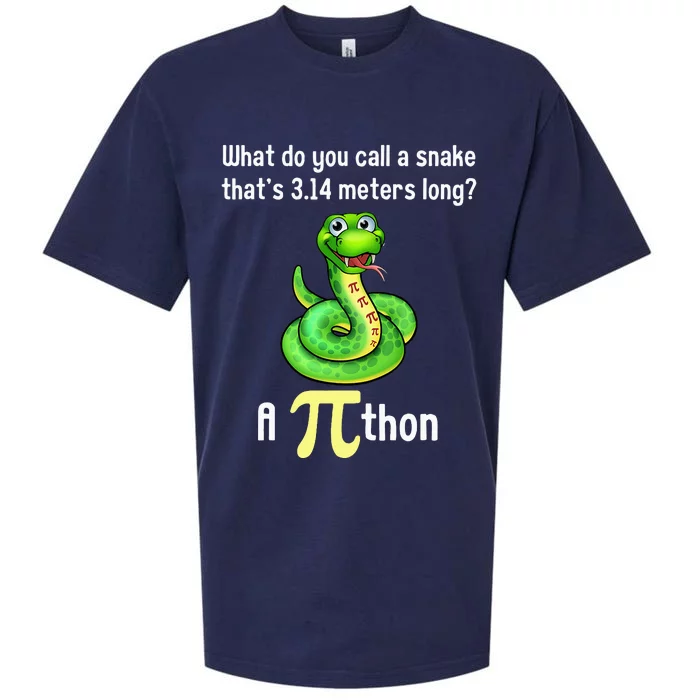 Funny Pi day Puns Pithon Math Teacher Jokes Sueded Cloud Jersey T-Shirt