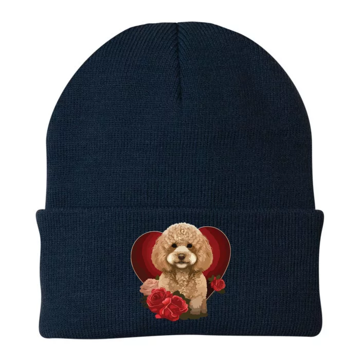 Funny Poodle Dog Miniature Poodle Toy Poodle Valentine Day Knit Cap Winter Beanie