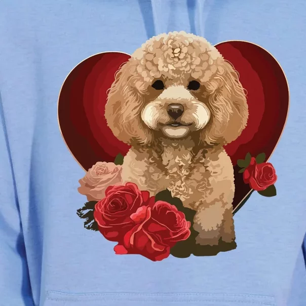 Funny Poodle Dog Miniature Poodle Toy Poodle Valentine Day Unisex Surf Hoodie