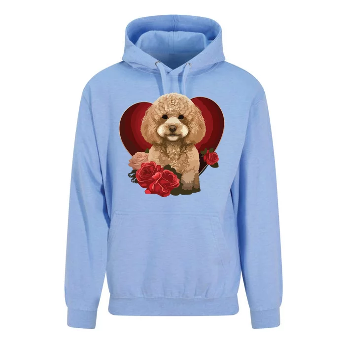 Funny Poodle Dog Miniature Poodle Toy Poodle Valentine Day Unisex Surf Hoodie