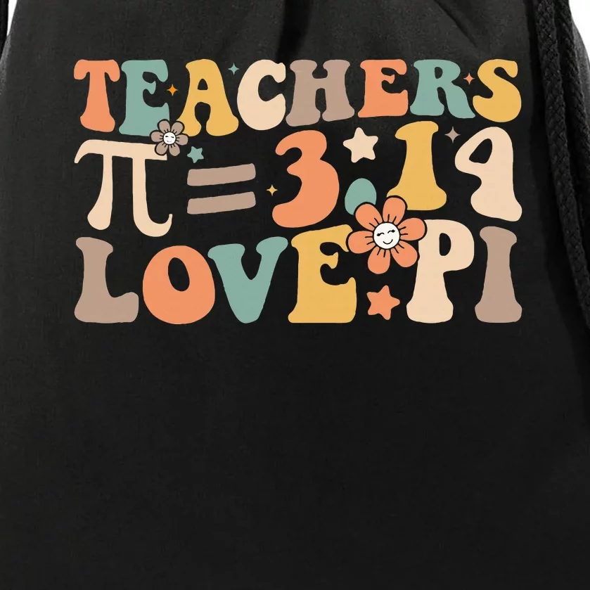 Funny Pi Day Math Teacher 3.14 Pi Symbol Nerds Drawstring Bag