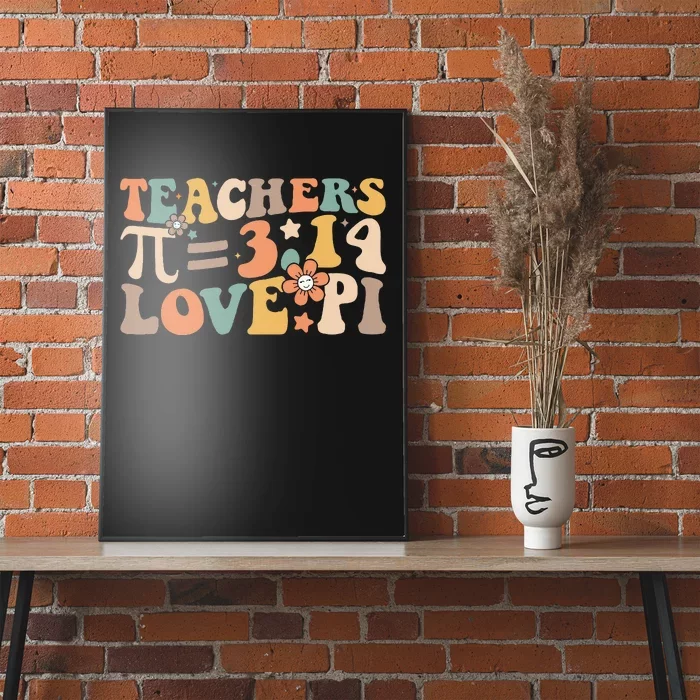 Funny Pi Day Math Teacher 3.14 Pi Symbol Nerds Poster