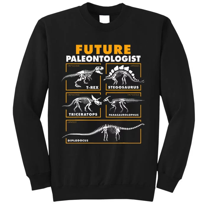 Future Paleontologist Dinosaur Fossil Paleontology Tall Sweatshirt