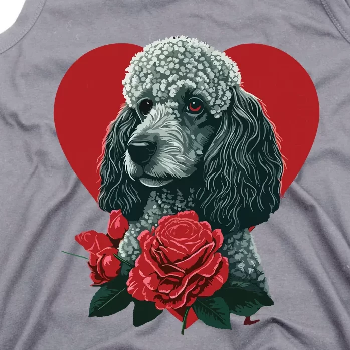 Funny Poodle Dog Miniature Poodle Toy Poodle Valentine Day Tank Top