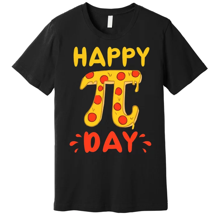 Funny Pi Day Pizza Pi Pizza Pie Math Club Joke Premium T-Shirt