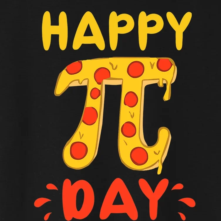 Funny Pi Day Pizza Pi Pizza Pie Math Club Joke Women's Crop Top Tee