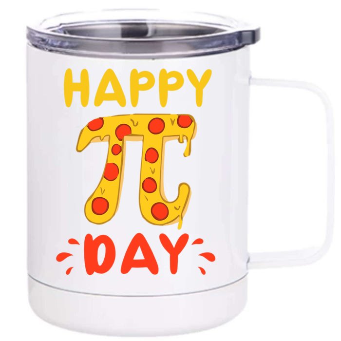 Funny Pi Day Pizza Pi Pizza Pie Math Club Joke Front & Back 12oz Stainless Steel Tumbler Cup