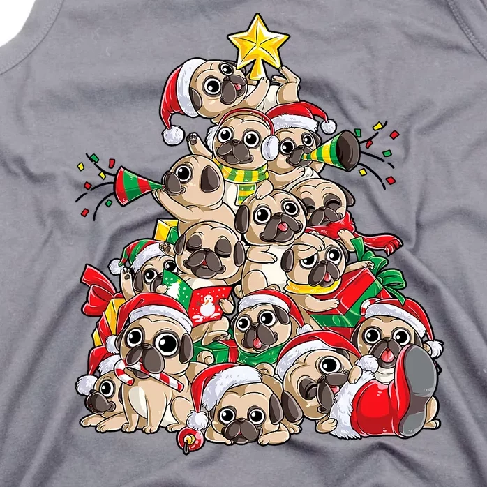 Funny Pug Dog Cute Christmas Gift Tank Top